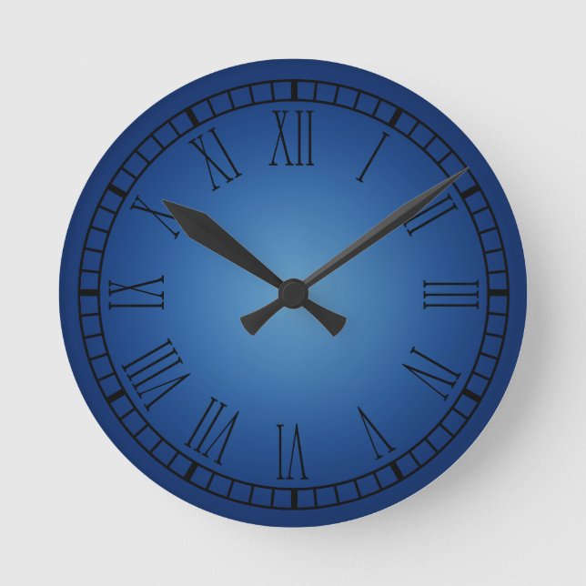 Blaue römische Uhr (Vorderseite)