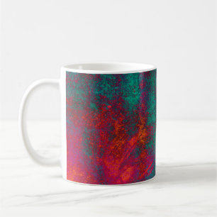 Blaue rosa Hintergrundstruktur Zementwand abstrakt Kaffeetasse