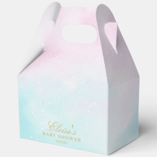 Blaue Rosa Ombre Geschlechtsenthüllung Neutrale Ba Geschenkschachtel