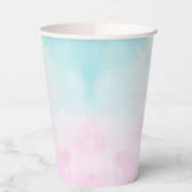 Blaue Rosa Ombre Geschlechtsneutrale Enthüllung Ba
