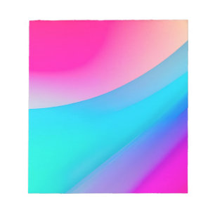 Blaue rosa Ombre-Wasserfarbe abstrakt pastell Notizblock