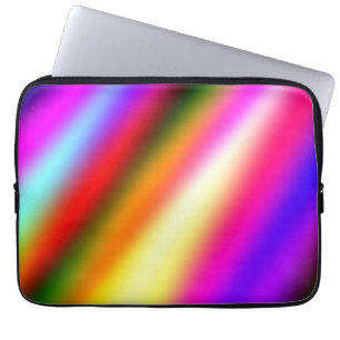 Blaue rosa Ombre-Wasserfarbe abstrakter pastellfar Laptopschutzhülle