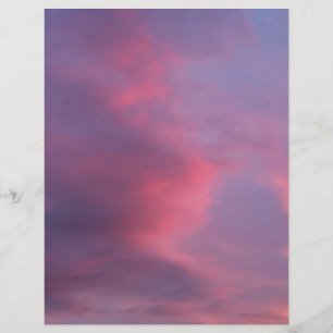 Blaue rosa Wolken Flyer