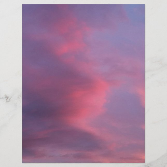 Blaue rosa Wolken Flyer (Vorne)