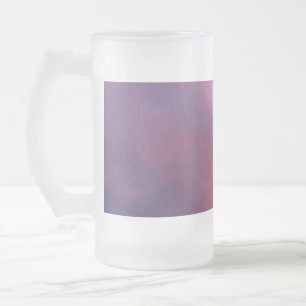 Blaue rosa Wolken Mattglas Bierglas