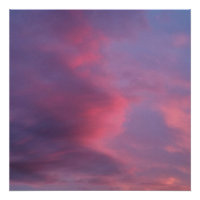 Blaue rosa Wolken