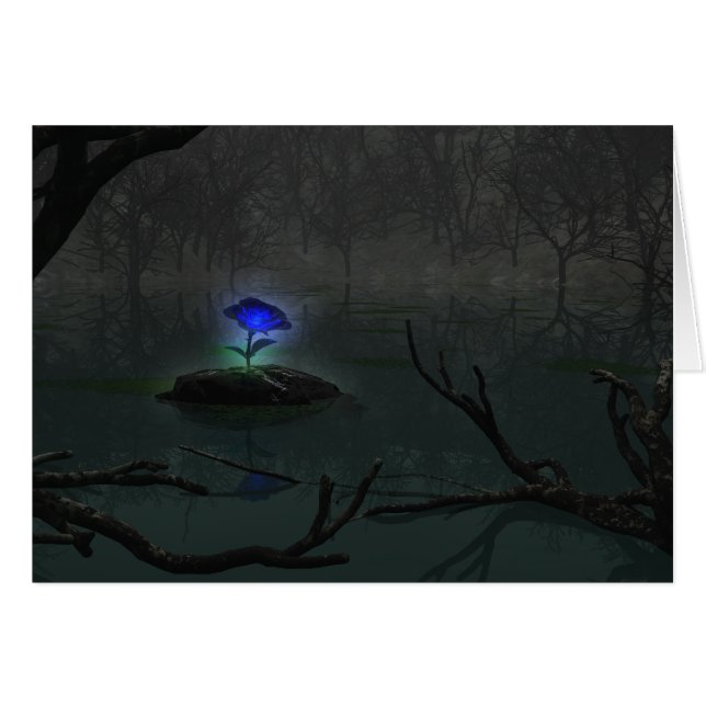 Blaue Rose (Vorderseite (Horizontal))