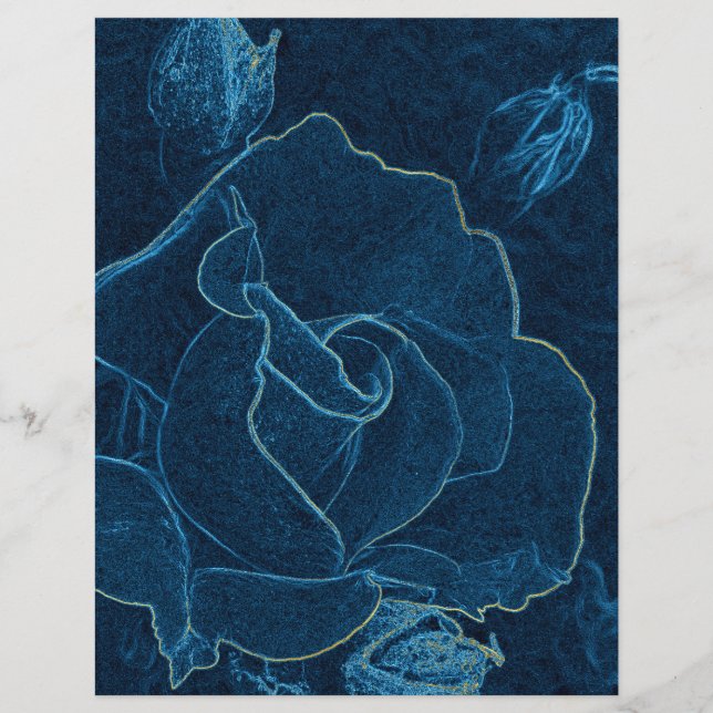 Blaue Rose (Vorderseite)