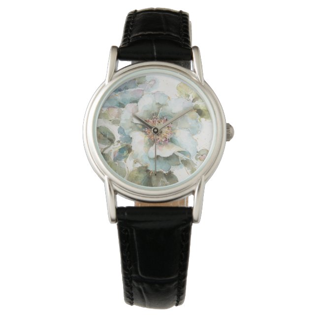 Blaue Rose Armbanduhr (Vorderseite)