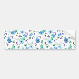 Blaue Rose Autoaufkleber