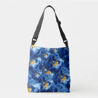 Blaue Rose Blumenmuster Tasche