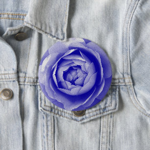 Blaue Rose Button
