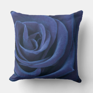 Blaue Rose dekoratives Pilz Kissen