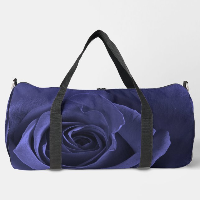 Blaue Rose Duffle Bag (Vorderseite)