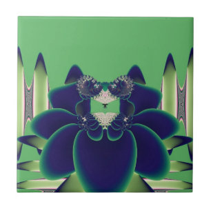Blaue Rose Fliese