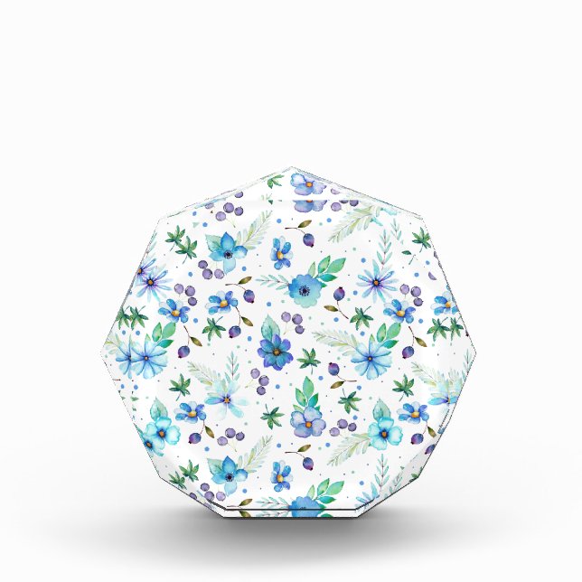 Blaue Rose Fotoblock (Vorderseite)