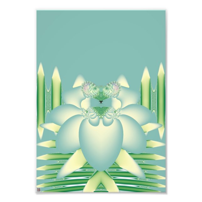 Blaue Rose Fotodruck (Vorne)