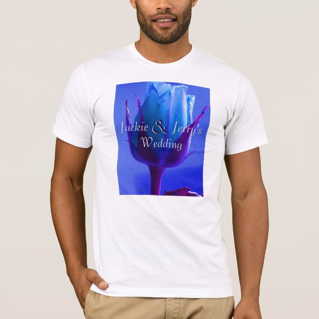 Blaue Rose Freude T-Shirt (Vorderseite)