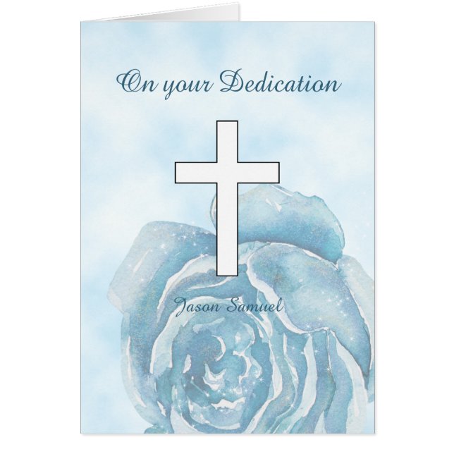 Blaue Rose Funkeln Dedication (Vorne)