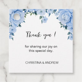 Blaue Rose Geschenkanhänger