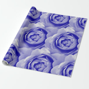 Blaue Rose Geschenkpapier