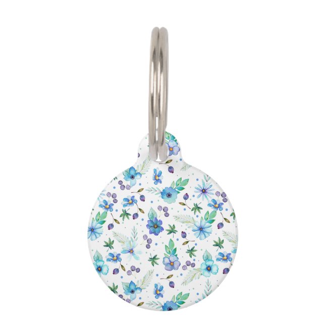 Blaue Rose Haustiermarke (Vorderseite)