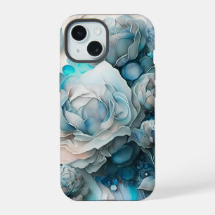 Blaue Rose iPhone 15 Hülle