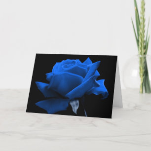 Blaue Rose Karte
