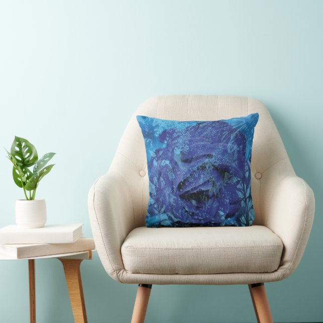 Blaue Rose Kissen (Stuhl )