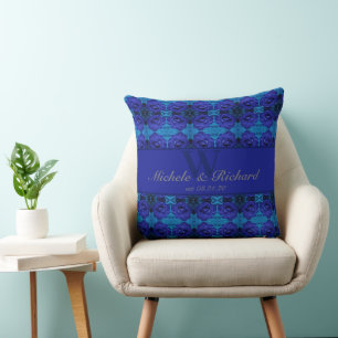 Blaue Rose Kissen