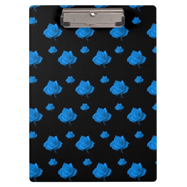 Blaue Rose Klemmbrett (Vorderseite)