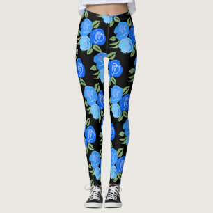 Blaue Rose Leggings