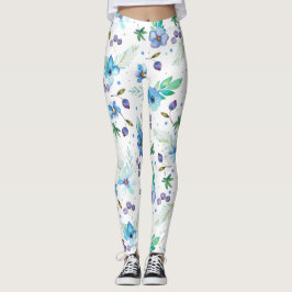 Blaue Rose Leggings