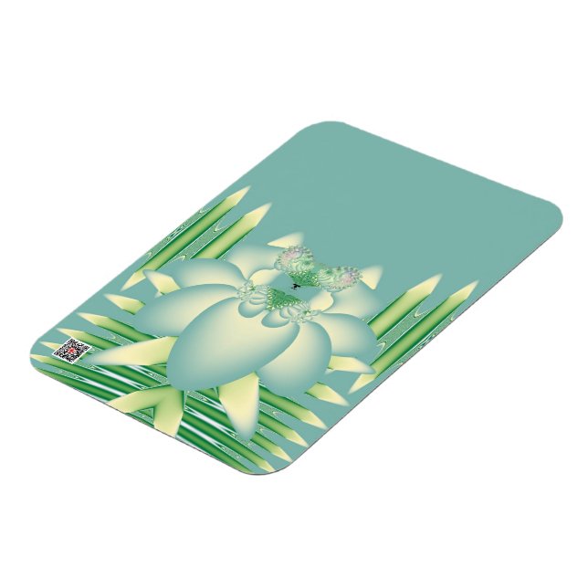 Blaue Rose Magnet (Linke Seite)