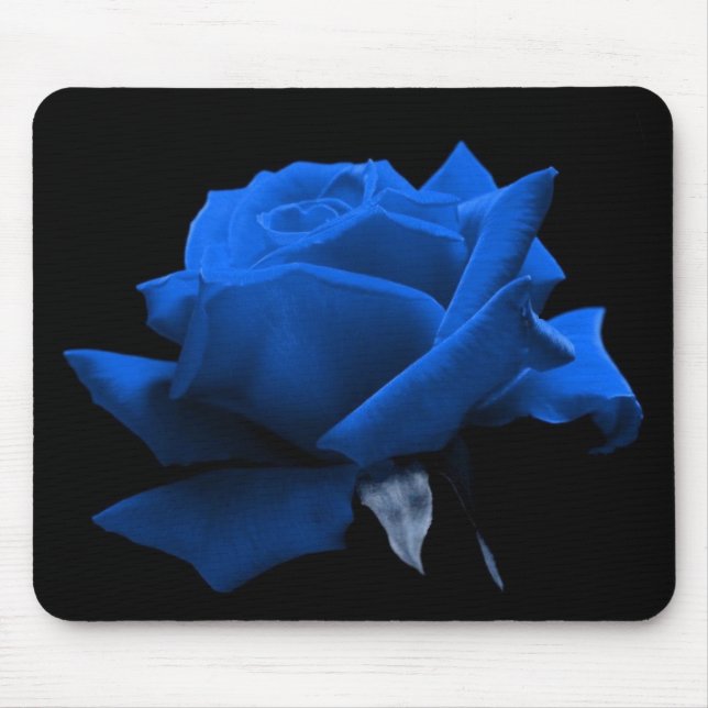 Blaue Rose Mousepad (Vorne)