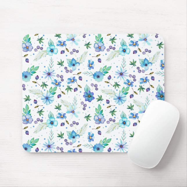 Blaue Rose Mousepad (Mit Mouse)