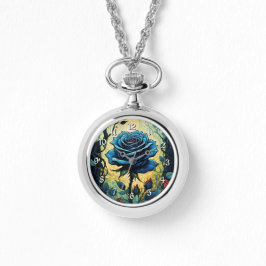 Blaue Rose Reben 1 Armbanduhr