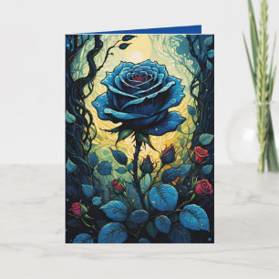 Blaue Rose Reben 1 Karte