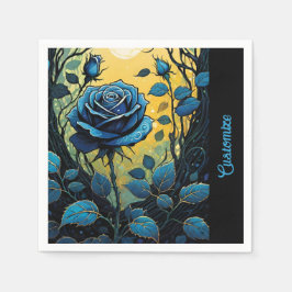 Blaue Rose Reben 2 Serviette