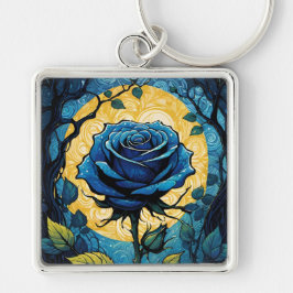 Blaue Rose Reben 3 m² Schlüsselanhänger