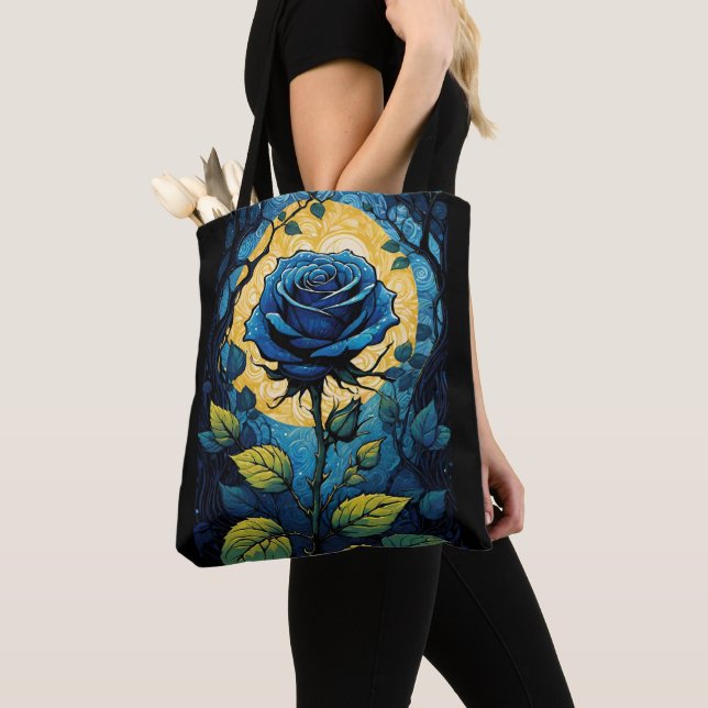 Blaue Rose Reben 3 Tasche (Von Nahem)