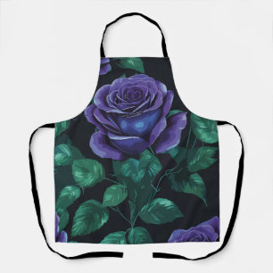 Blaue Rose Schürze