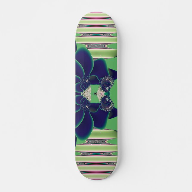 Blaue Rose Skateboard (Vorne)