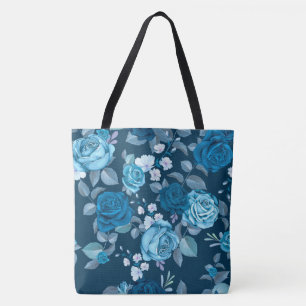 Blaue Rose Tasche
