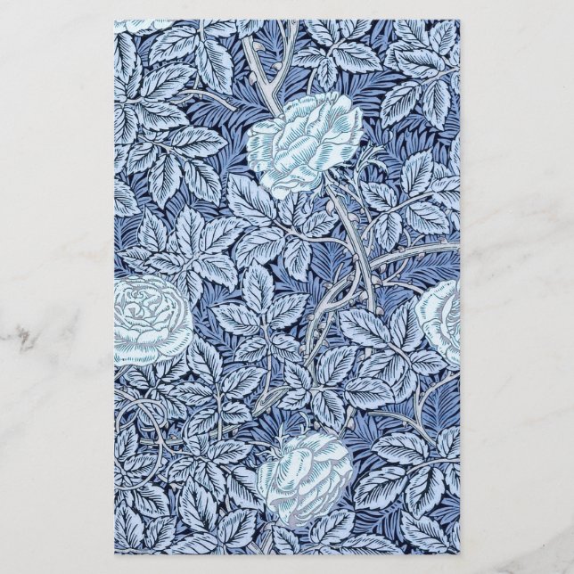 Blaue Rose Traum Briefpapier (Vorderseite)