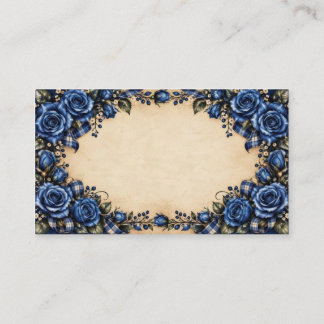 Blaue Rose Visitenkarte