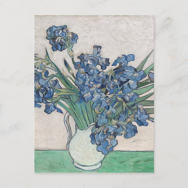 Blaue Rosen Postkarte (Vorderseite)