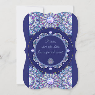 Blaue Rosette