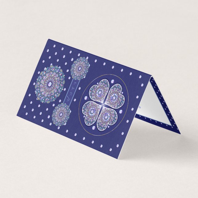 Blaue Rosette (Vorderseite)