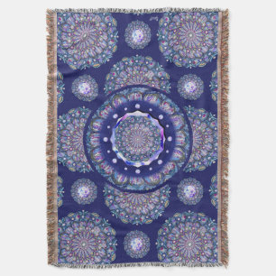 blaue Rosette Decke